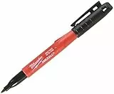 Milwaukee Inkzall Jobsite 48-22-3100 - Pennarelli permanenti, 12 pezzi, colore: Nero