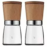 WMF Ceramill Nature 0652314500 Macinaspezie, Set da 2 Pezzi in Acciaio Inox e Legno