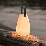 uuffoo Lampada da Tavolo Ricaricabile con Telecomando,8 Colori Dimmerabile Lampada da Tavolo senza fili,Esterni IP54 & Interno Lampada portatile per giardino,Hotel,ristoranti,camera da letto (Liscio)