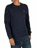GANT The Original C-Neck Sweat Felpa, Blu (Evening Blue 433), Small Uomo