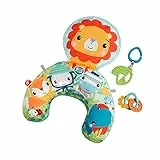 Fisher-Price- Cuscino Leone Dolce Relax, Gioco Musicale Distesi sul Pancino con Vibrazioni, Giocattolo per Neonati 0+Anni, GWY91