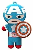 Lip Smacker Marvel Collection, Balsamo Labbra per Bambini Capitan America, con Portachiavi, Idratante e Rinfrescante, Confezione Blister Singola