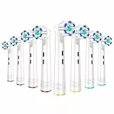 REDTRON Testine di ricambio, compatibile con Oral B, Confezione da 8 Pezzi Testine Spazzolino Elettrico Morbide compatibile con Sensitive Clean-style2
