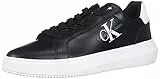 Calvin Klein Jeans Sneakers Suola Grossa Uomo Chunky Cupsole Monologo Scarpe, Nero (Black/White), 44 EU