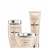 Kérastase, Curl Manifesto, Routine Idratante, Per Capelli Ricci e Crespi, Con Miele di Manuka & Ceramide, Shampoo Bain Hydratation Douceur+Maschera Beurre Haute Nutrition+Crema De Jour Fondamentale