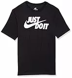 Nike Sportswear Just Do It Swoosh, T-Shirt Uomo, Nero (Black/White 011), Large