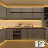 CCILAND 5 m Strip Light Batterie 150 strisce LED con telecomando a batteria (5 m bianco caldo)