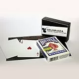 SOLOMAGIA Mazzo di Carte Bicycle Gaff Cards Dorso Bianco/Faccia Standard - box blu - Mazzi speciali