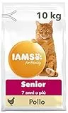 IAMS for Vitality Alimento secco per gatti anziani con pollo fresco (7 anni o più), 10 kg