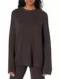 The Drop Alice Maglione A Costine con Spacco sul Retro Pullover-Sweaters, Cioccolato, S