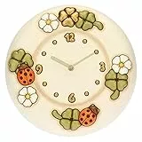THUN - Orologio Da Parete Con Fiori, Coccinelle e Quadrifogli Portafortuna - Living, Arredare la casa - Idea Regalo - Linea Country - Ceramica, Meccanismo In Plastica - Ø 26 cm; profondità 4,5 cm