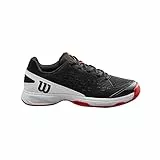 Wilson Rush PRO Jr L, Sneaker, Black/White Red, 36 EU