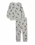 Name It NMMLALALIA SWE Set Bru Camp Maglia di Tuta, Grey Melange, 110 Ragazzi