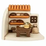 THUN - Presepe 2022 - Statuina Presepe Bottega con Tavolo in Ceramica Decorata a Mano - Linea Presepe Classico - 16x10x12 cm h