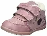 Geox B Elthan Girl A, Primi Passi Bimba 0-24, Rosa/Viola (Dk Rose/Prune), 21 EU