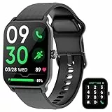 IOWODO W13 Smartwatch Orologio Fitness Uomo Donna,Smartwatch Chiamate con Impermeabile/Cardiofrequenzimetro/Pedometro/Ossigeno nel Sangue/Sonno,Smart Watch per Android iOS