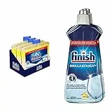 Finish Curalavastoviglie al Limone, 3 Prodotti da 250 ml di Cura Lavastoviglie & Brillantante Lavastoviglie al Limone, 2 Prodotti da 500 ml di Brillantante