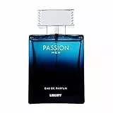Profumo Liberty LUXURY Passion (100 ml / 3.4 oz) per uomo, aromatico acquoso, legno, ambra, note di Tonska, profumo a lunga durata, Eau de Parfum (EDP) - (Passione)