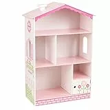 KidKraft Scaffale Portaoggetti Libreria Casa della Bambole in Legno per Bambini, Mobile Porta Giochi Bambini, Mobili per Cameretta e Sala Giochi per Bambini, 14604