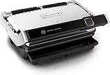 Rowenta GR760D OptiGrill Elite XL Bistecchiera Elettrica con Piastre Rimovibili, Griglia Intelligente da Interno, Assistente Cottura, 16 Programmi Automatici, 2200 W, 8 Persone, Ricettario Incluso