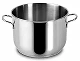 Lagostina Every Pentola Ø 22 cm in Acciaio Inox 18/10 con Fondo Lagoseal Plus, Esterno Satinato e Ampie Manicature, Adatta a Tutte le Fonti di Calore, Inclusa Induzione