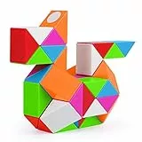 Mamowla Twist Toy Snake Colorato Cubo Puzzle 24 Parti Speed Cubes Snake Twist Puzzle Cubetti di Velocit Rompicapo Giocattoli Snake Magico Righello Giocattolo Educativo per Bambini Ragazzi Ragazze
