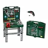 Theo Klein 8676 Tool Shop Bosch | Con avvitatore a batteria Ixolino Bosch | Richiudibile e facilmente trasportabile | Giocattoli per bambini dai 3 anni in su