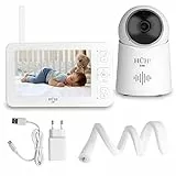 'HÜH! Baby Monitor Video e Audio - Sorveglianza Interna per Neonati, Culla, Lettino, Altalena - Con Radioline e Monitor Wireless'