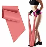 Bande Elastiche Fitness, 2 m Fasce Elastiche Resistenza Bande per Fisioterapia, Pilates, Yoga, Niabilitazione, Stretching, Fitness, Allenamento della Forza (Pink)