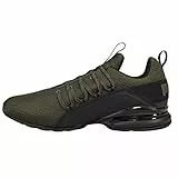 PUMA Axelion Winter Trail Running Scarpa da uomo, verde oliva/nero., 46 EU