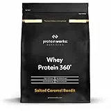 Proteine Whey 360 In Polvere | Caramello Salato Intenso | Frullato Ad Alto Contenuto Proteico | Senza Zuccheri Aggiunti e Basso Contenuto Di Grassi | Miscela Di Proteine | Protein Works | 1.2kg