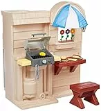 Little Tikes Cook 'n Grill Cucina per Bambini - Gioco interattivo con suoni e utensili da cucina - Include 26 accessori - Giocattolo sensoriale per giochi creativi - Per bambini da 3 a 6 anni