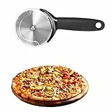 Rotelle Tagliapizza Rotonda Professionale,φ9cm Rotella Pizza,Acciaio Inox Lame con AntiRivestimento,Manico Impugnatura Silicone Antiscivolo,per Pizza,Torte e Pie,Waffle,Pane Lavabile in Lavastoviglie