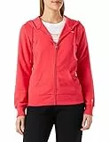 Champion Legacy American Classics Powerblend Terry Small Logo Full Zip Felpa con Cappuccio, Rosso, XXL Donna