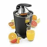 Princess Spremiagrumi Acciaio Black, 160 watt, Acciaio inossidabile, Professionale, Nero