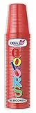 DOPLA COLORS - BICCHIERI ROSSI 200CC 50 PEZZI -