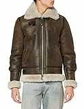 Schott NYC LC1259, Giacca di Pelle Uomo, Marrone (Marron), M