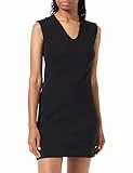 United Colors of Benetton Vestito 3MT1DV00M, Nero 100, S Donna