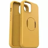 Cover OtterBox OtterGrip Symmetry per iPhone 15 / iPhone 14 / iPhone 13 con MagSafe, resistente a shock e cadute, con grip integrato, testata 3x norme MIL-STD 810G, Giallo