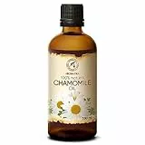 Olio di Camomilla 100ml - Matricaria Chamomilla - Estratto Naturale di Olio di Fiori di Camomilla - Benefici per la Pelle & Corpo - Capelli - Massaggio - Idratante & Lenitivo Olio - Chamomile Oil