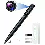 Telecamera Nascosta, Telecamere Spia Mini Microcamera Spia 64 GB HD 1080P Penna per Telecamera Spia Registratore Audio e Video con Rilevamento del Movimento per Riunioni di Lavoro