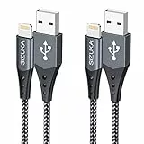 SIZUKA Cavo iPhone Corto [2PACK 0.5M] Cavo Lightning Nylon Cavo Ricarica iPhone Caricabatterie iPhone Carica Rapida per iPhone 14/13/12/11/X/XS/XS Max/XR/8/8 Plus/7/7 Plus/6s/6s Plus/5s/SE 2020