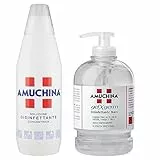 AMUCHINA SET SOLUZIONE DISINFETTANTE CONCENTRATA 1LT più GEL XGERM DISINFETTANTE MANI 500ML