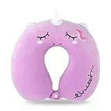 TSLBW Cuscino da Viaggio Cuscino di supporto al collo 30*30cm Cuscino per collo di memory foam Cuscino da viaggio a forma di U Cuscino da viaggio per bambini Cuscino Viaggio per Auto Aereo Casa (D)