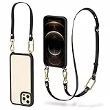 CYRILL Custodia con Collana Compatibile con iPhone 12 Pro / 12 Cover Trasparente con Cordino Cover con Laccio Tracolla, TPU Bumper con Protettiva Custodia per iPhone 12 Pro / 12 - Classic Charm