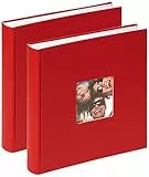 Walther Design Fun Album da Incollare, Carta, Rosso, 30 x 30 cm, 2 unità