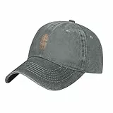 Oudrspo Berretto da Baseball Regolabile in Denim da Uomo Avintage Dancing Pine Hat