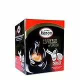 Gusto e aroma Espresso sempre perfetto, 50 Cialde Kenon Caffè, Cialde Ese44 da 7 gr confezionate singolarmente Completo di Kit Accessori