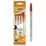 Penne BIC Cristal Original - 4 Unità, Punta Media 1.0mm, Nero, Per Scuola E Ufficio - Foto 5