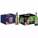 Tennent's Super, Birra Bottiglia - Pacco da 24x35,5cl & Beck's Pils, Birra Bottiglia - Pacco da 24x27,5cl